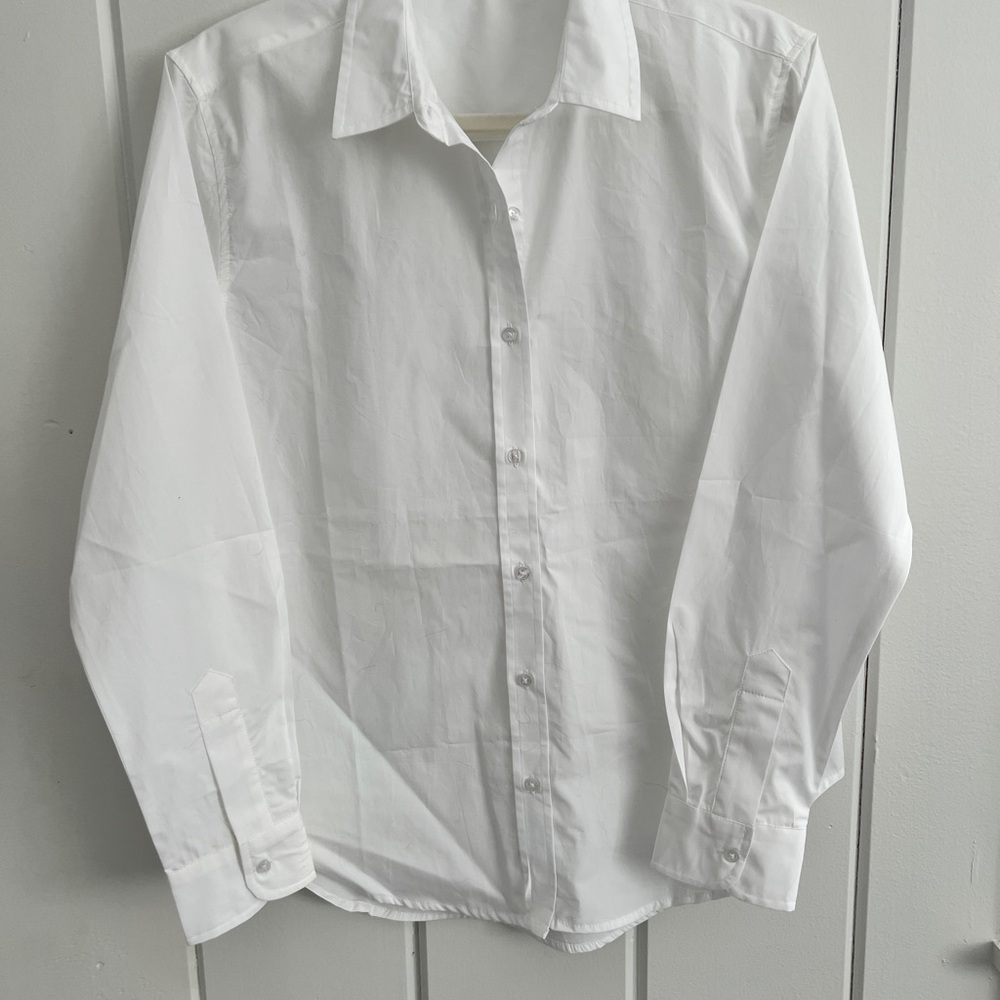 Quince White Classic Button-Down Shirt